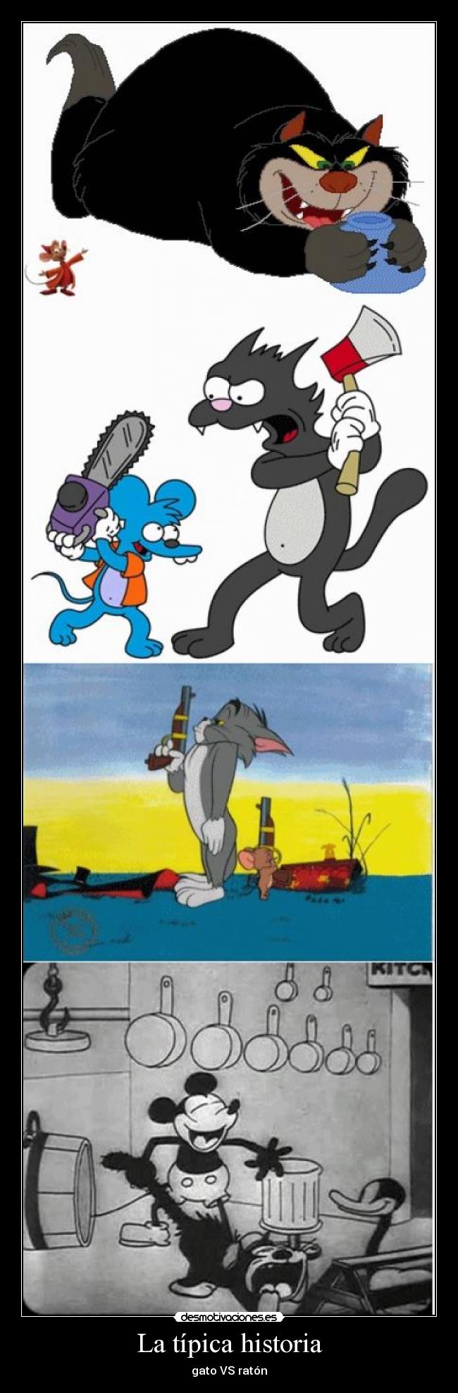 La típica historia - gato VS ratón