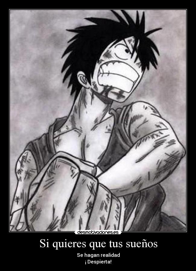 carteles luffy desmotivaciones