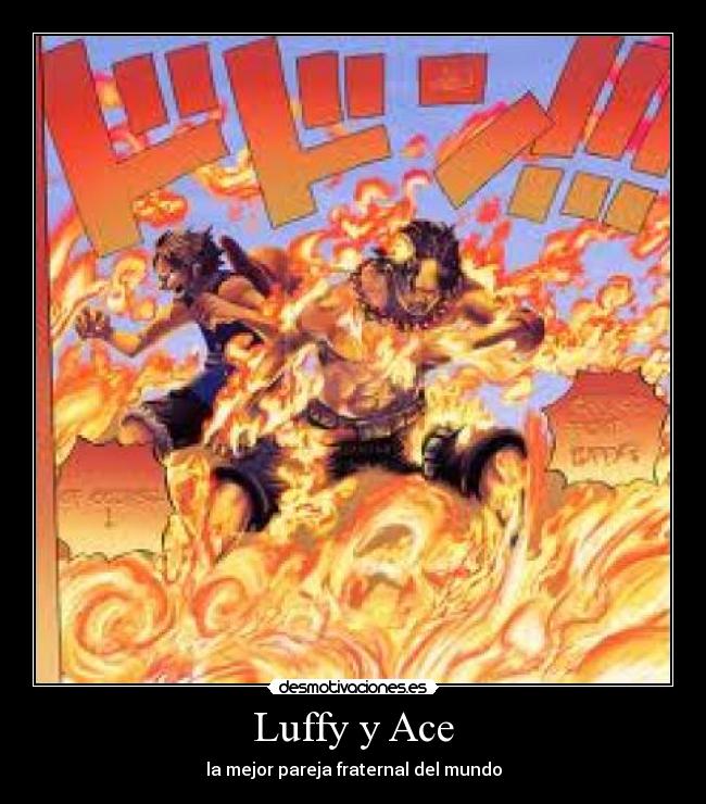 Luffy y Ace - la mejor pareja fraternal del mundo
