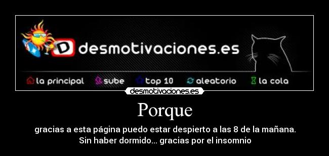 carteles gracias insomnio desmotivaciones manana pagina dormido despierto desmotivaciones