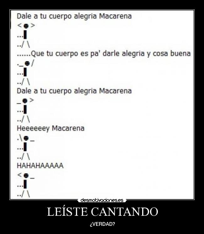 LEÍSTE CANTANDO - 