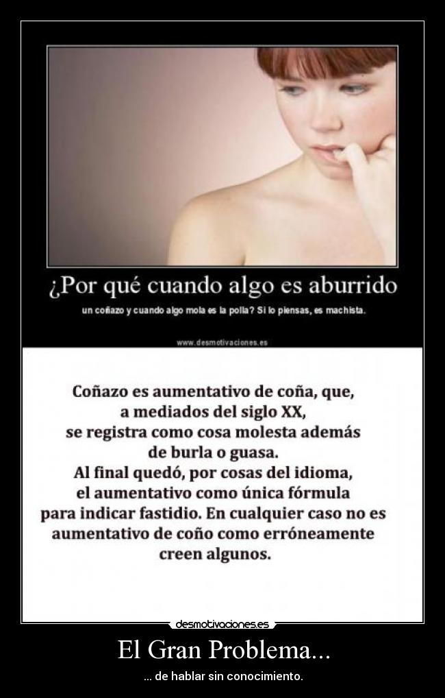 carteles conocimiento machista desmotivaciones