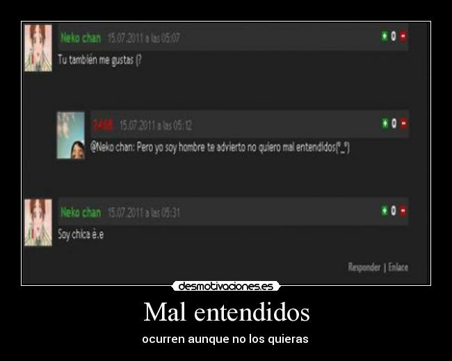 Mal entendidos - ocurren aunque no los quieras