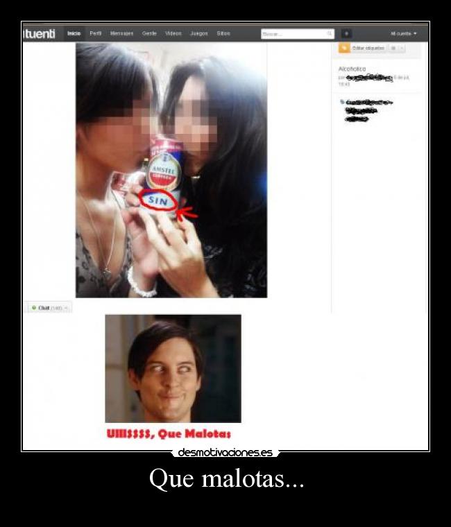 Que malotas... - 