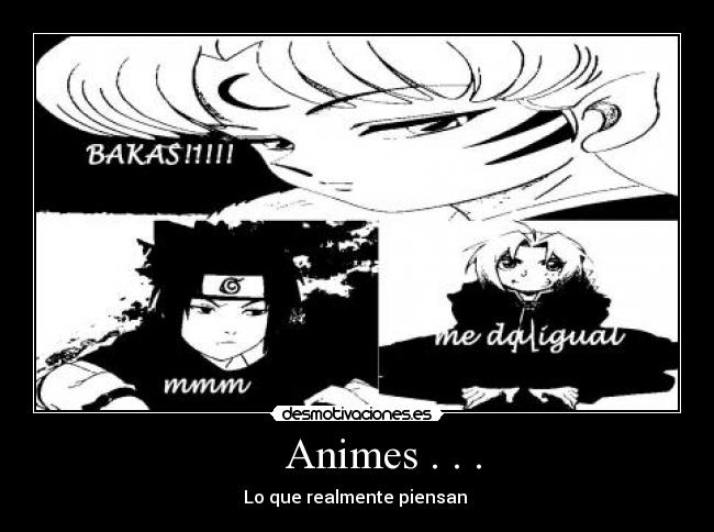 carteles anime sasuke sesshomaru edward desmotivaciones