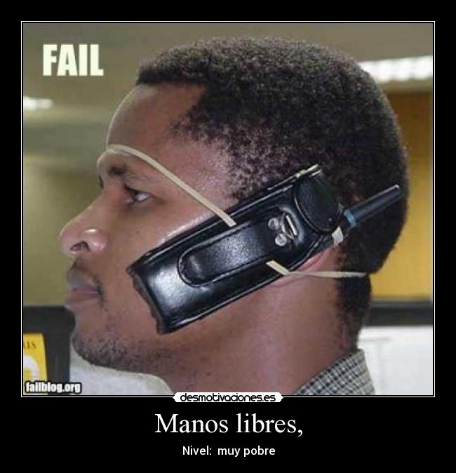 Manos libres, - 