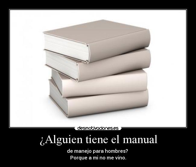 ¿Alguien tiene el manual -