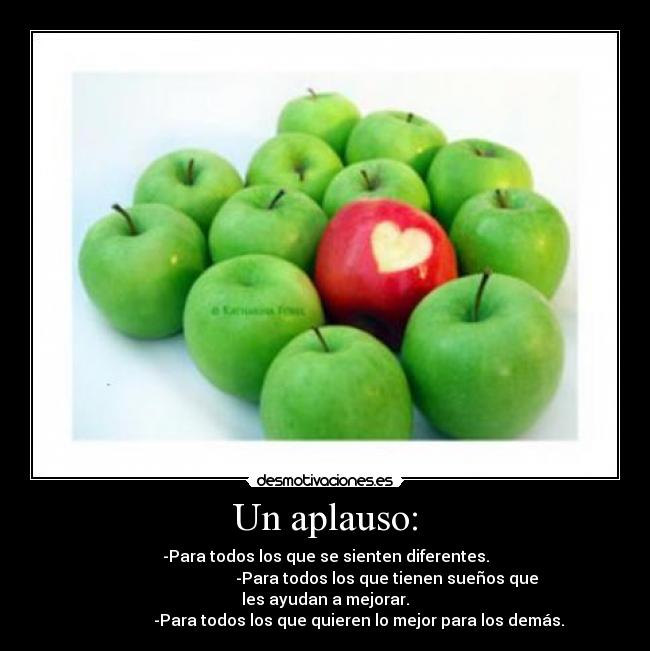 Un aplauso: -