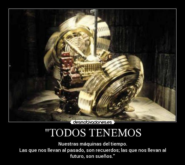 carteles maquina del tiempo desmotivaciones