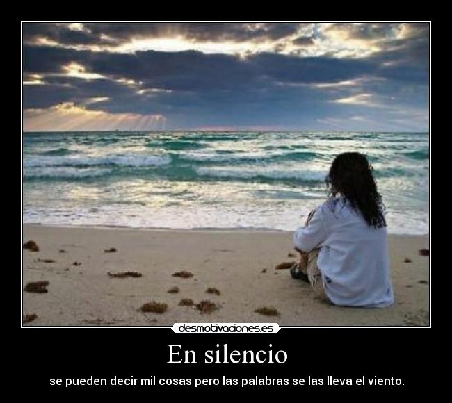 En silencio -