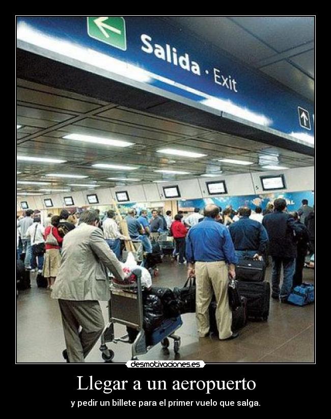 Llegar a un aeropuerto - 