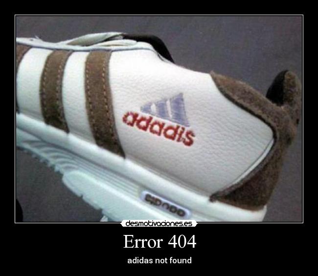 Error 404 - adidas not found
