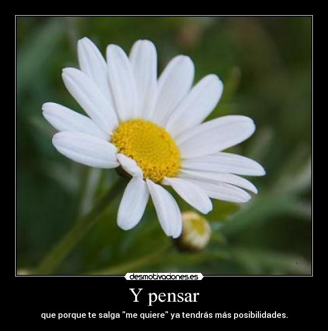 Y pensar -