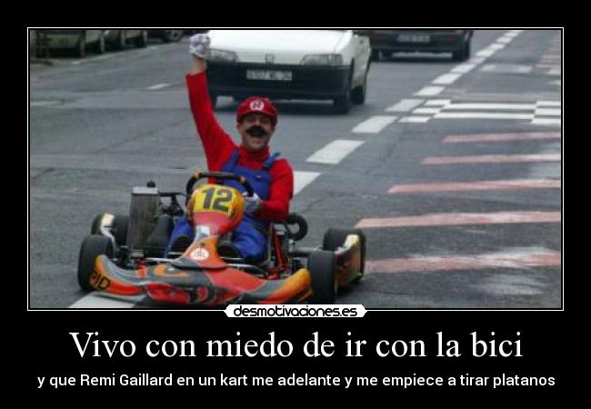 Vivo con miedo de ir con la bici -