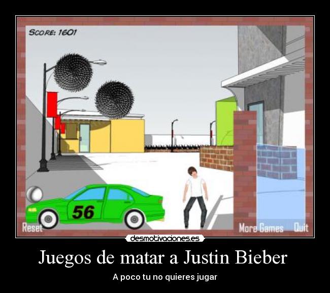 Juegos de matar a Justin Bieber -