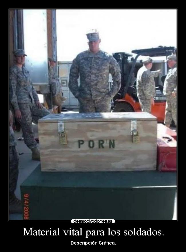 Material vital para los soldados. - Descripción Gráfica.