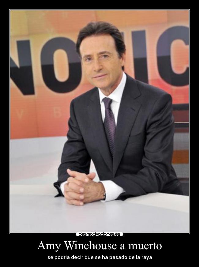 Amy Winehouse a muerto - se podria decir que se ha pasado de la raya