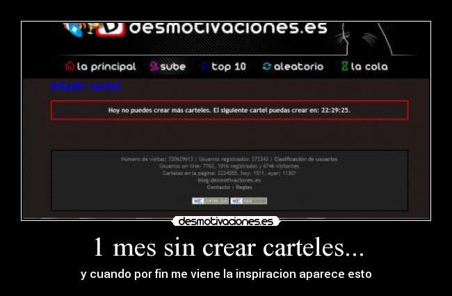 1 mes sin crear carteles... - y cuando por fin me viene la inspiracion aparece esto