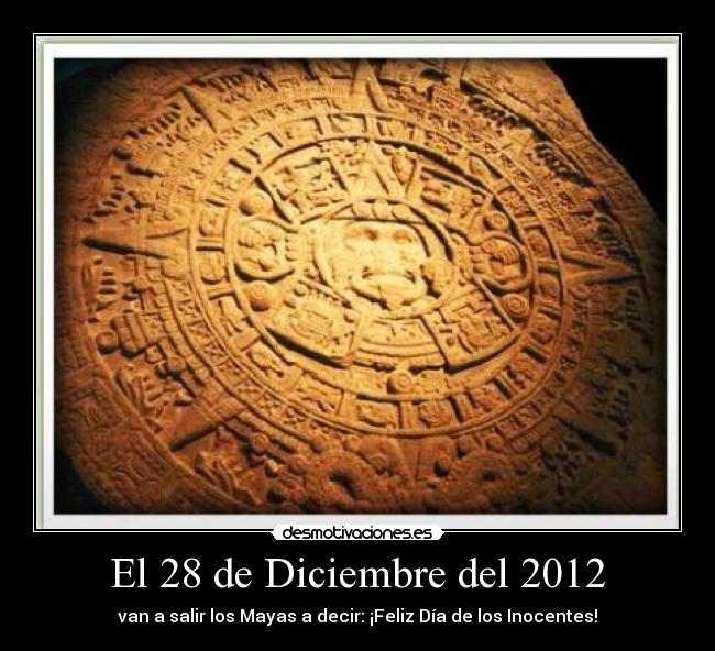El 28 de Diciembre del 2012 -