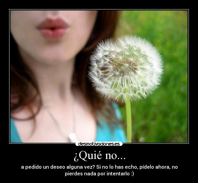 ¿Quié no... -
