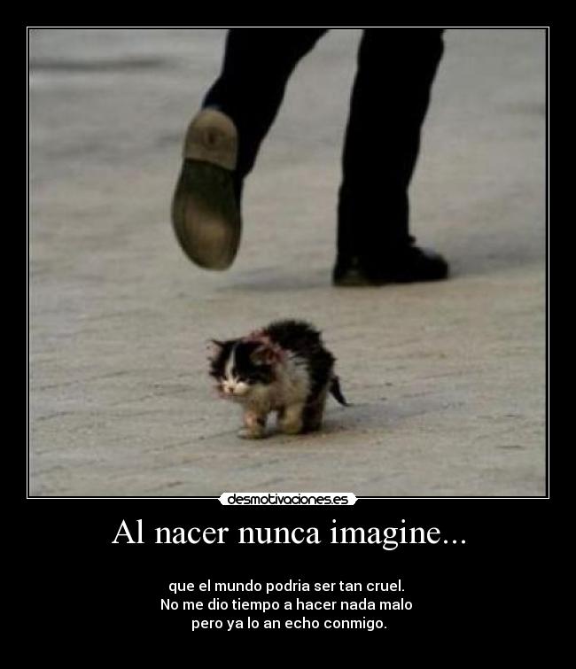Al nacer nunca imagine... - 