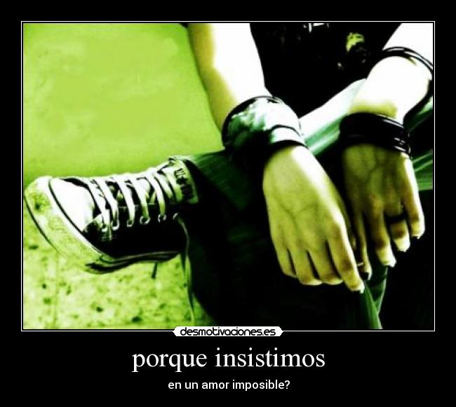 porque insistimos - 