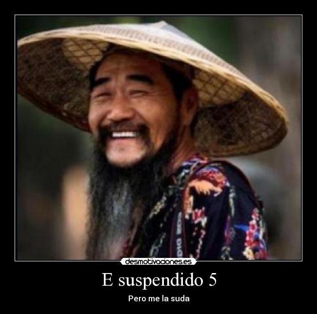 E suspendido 5 - Pero me la suda