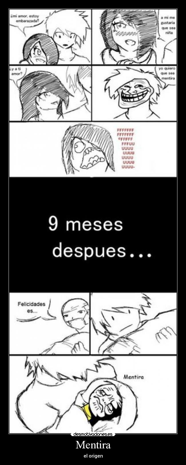 Mentira - el origen