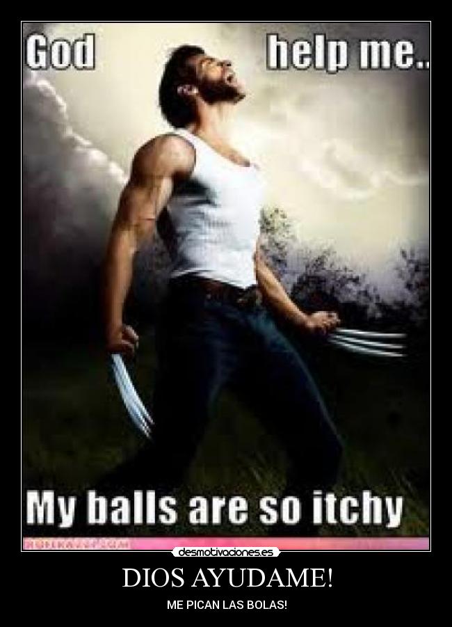 DIOS AYUDAME! - ME PICAN LAS BOLAS!