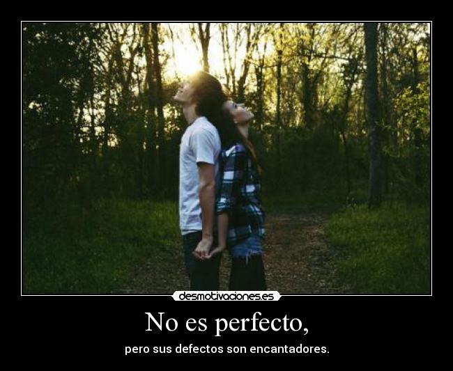No es perfecto, -
