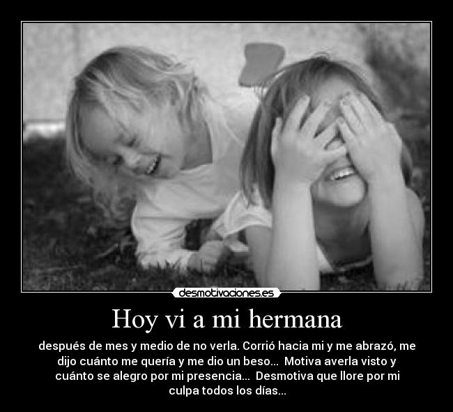 Hoy vi a mi hermana - 
