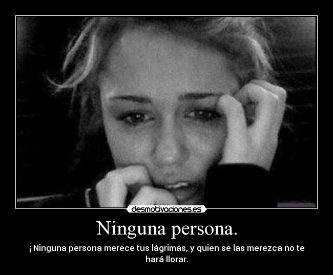 Ninguna persona. - 