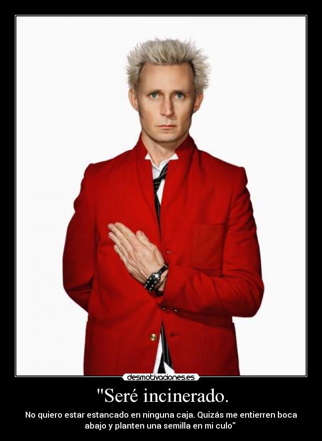 Seré incinerado. -