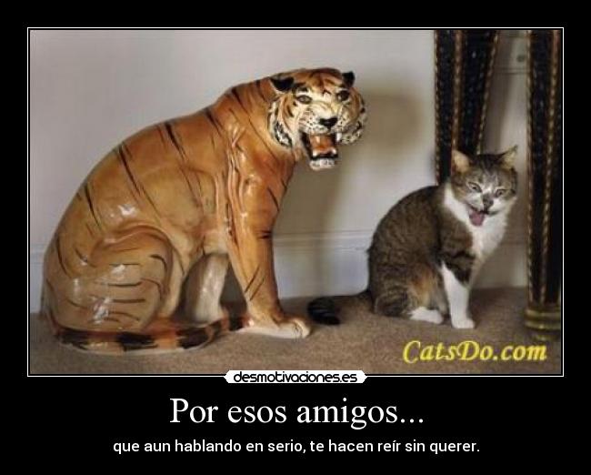 Por esos amigos... -