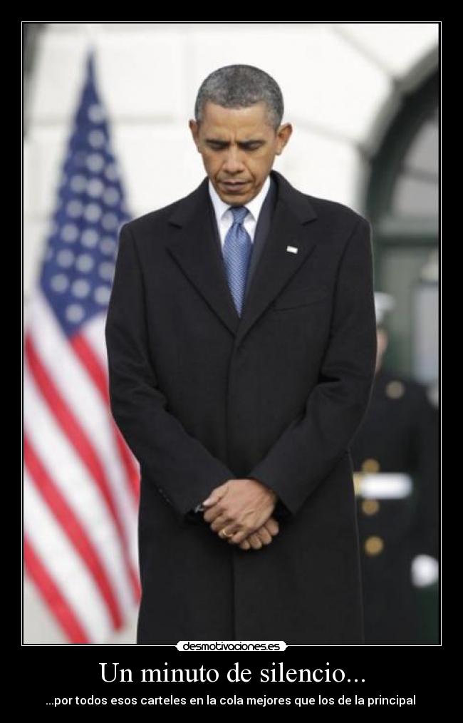 Un minuto de silencio... -