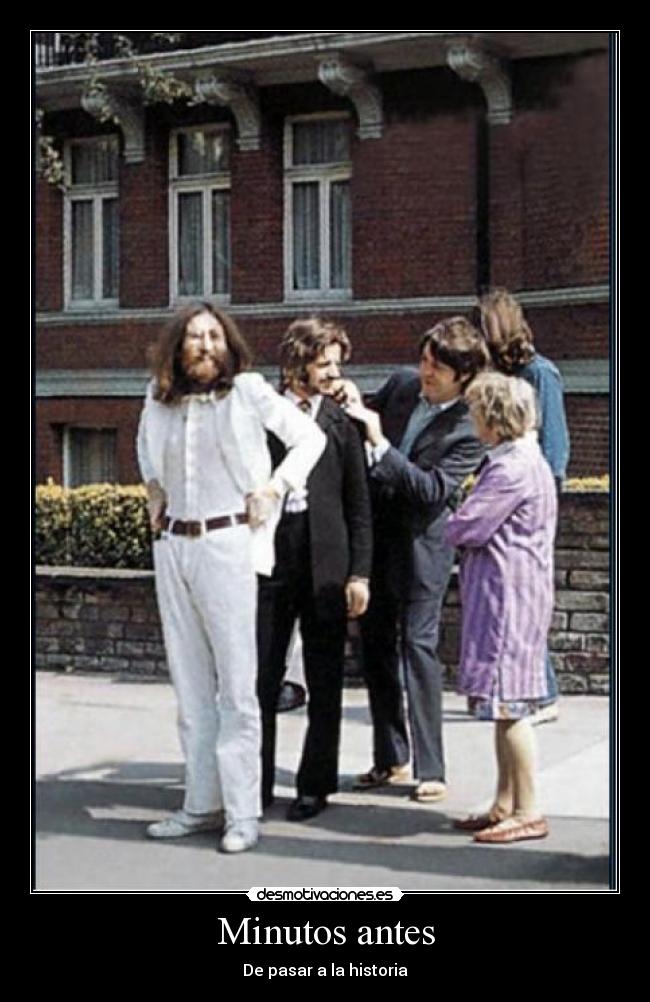 Minutos antes - De pasar a la historia