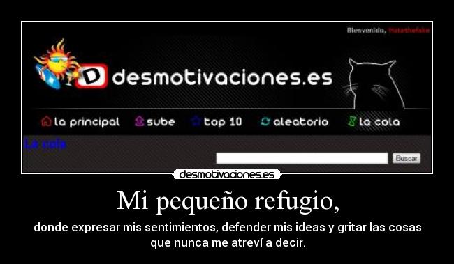 Mi pequeño refugio, -
