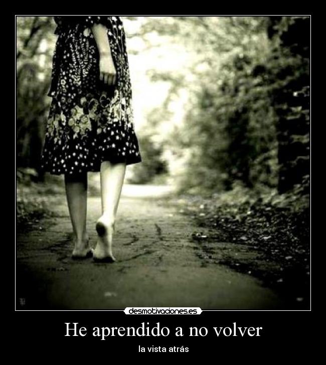 He aprendido a no volver - 