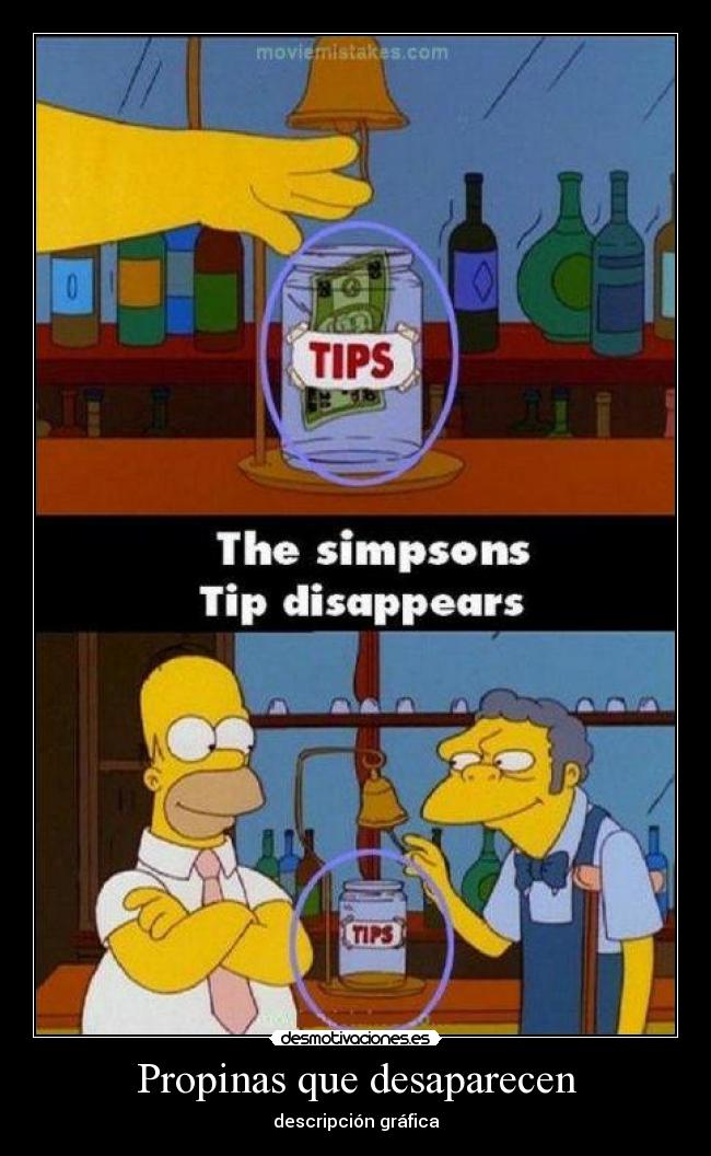 Propinas que desaparecen -