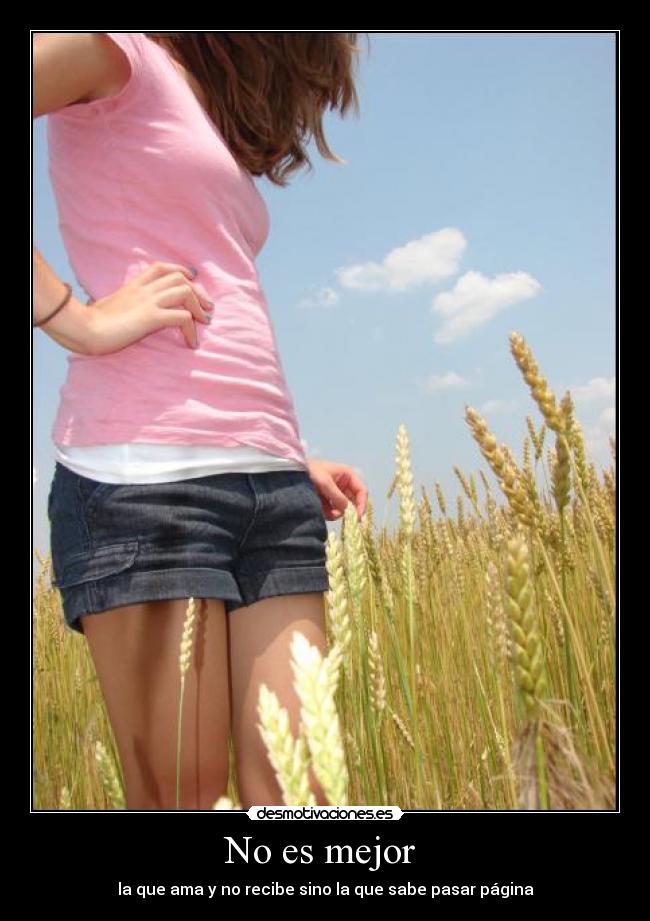 No es mejor -