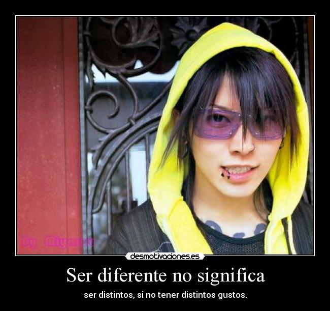 Ser diferente no significa -