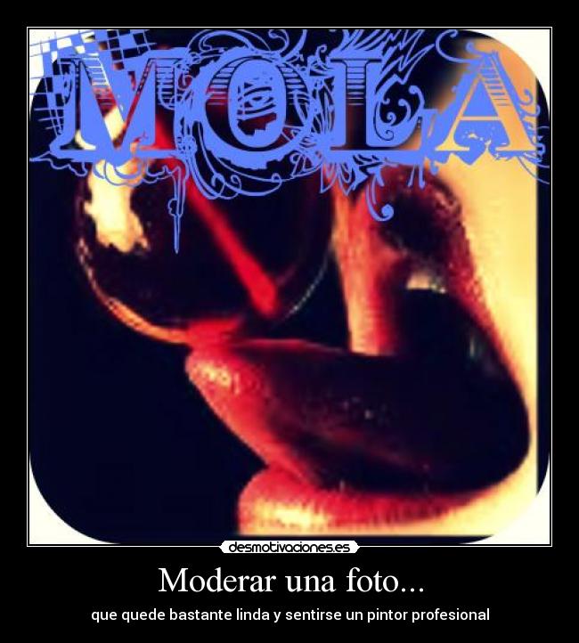 Moderar una foto... -