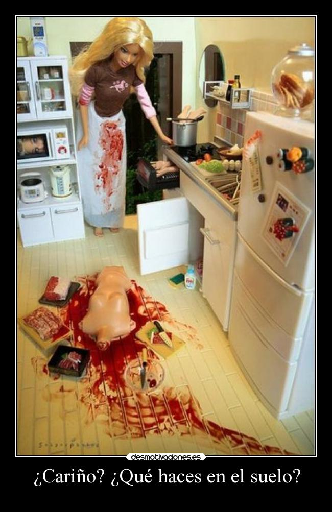 ¿Cariño? ¿Qué haces en el suelo? -