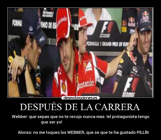 DESPUÉS DE LA CARRERA -
