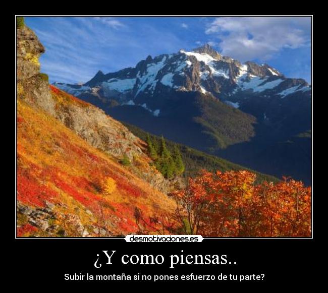 ¿Y como piensas.. -