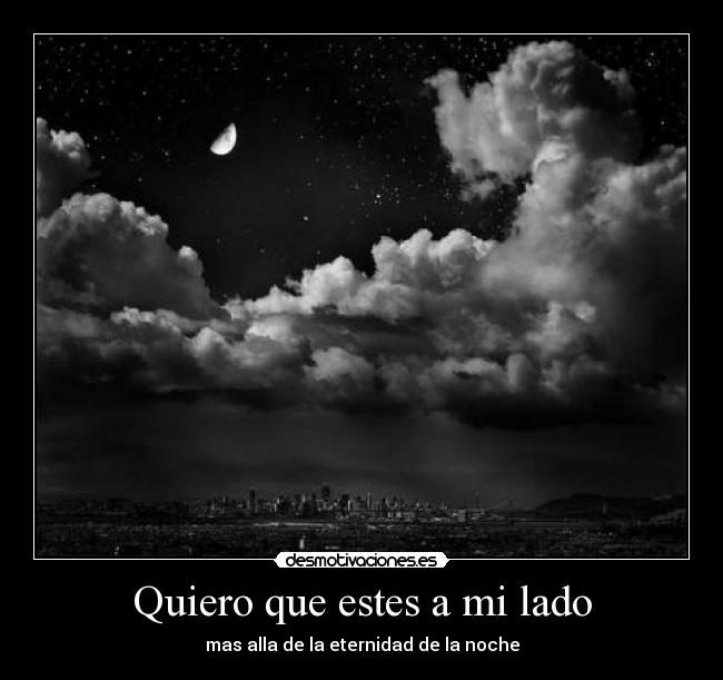 carteles noche luna paisaje desmotivaciones