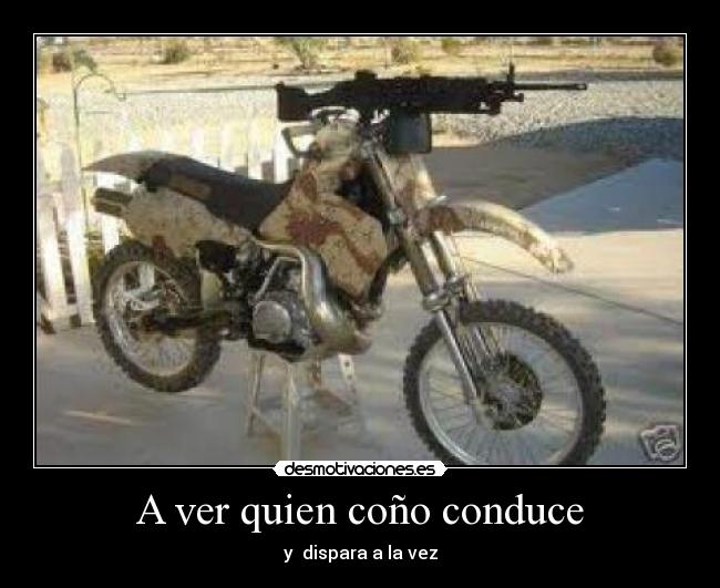 A ver quien coño conduce - y dispara a la vez
