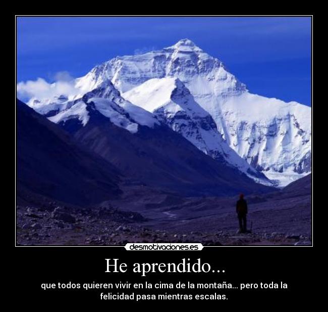 carteles montanatiempoescalapasa aprendido desmotivaciones