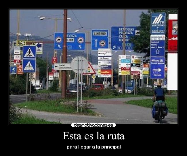 Esta es la ruta -