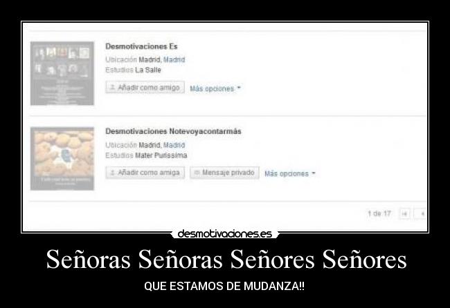 Señoras Señoras Señores Señores -